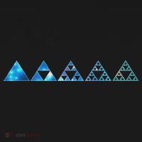 Math Sierpinski Triangles Fractal Geometry Mathematics T-Shirt thumb 7