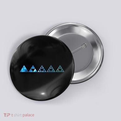 Math Sierpinski Triangles Fractal Geometry Mathematics Button
