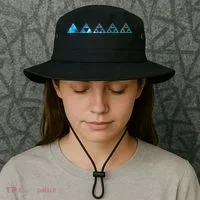Math Sierpinski Triangles Fractal Geometry Mathematics Bucket Hat thumb 3