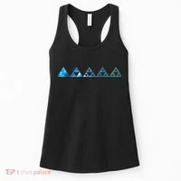 Math Sierpinski Triangles Fractal Geometry Mathematics Women's Tank Top thumb 0