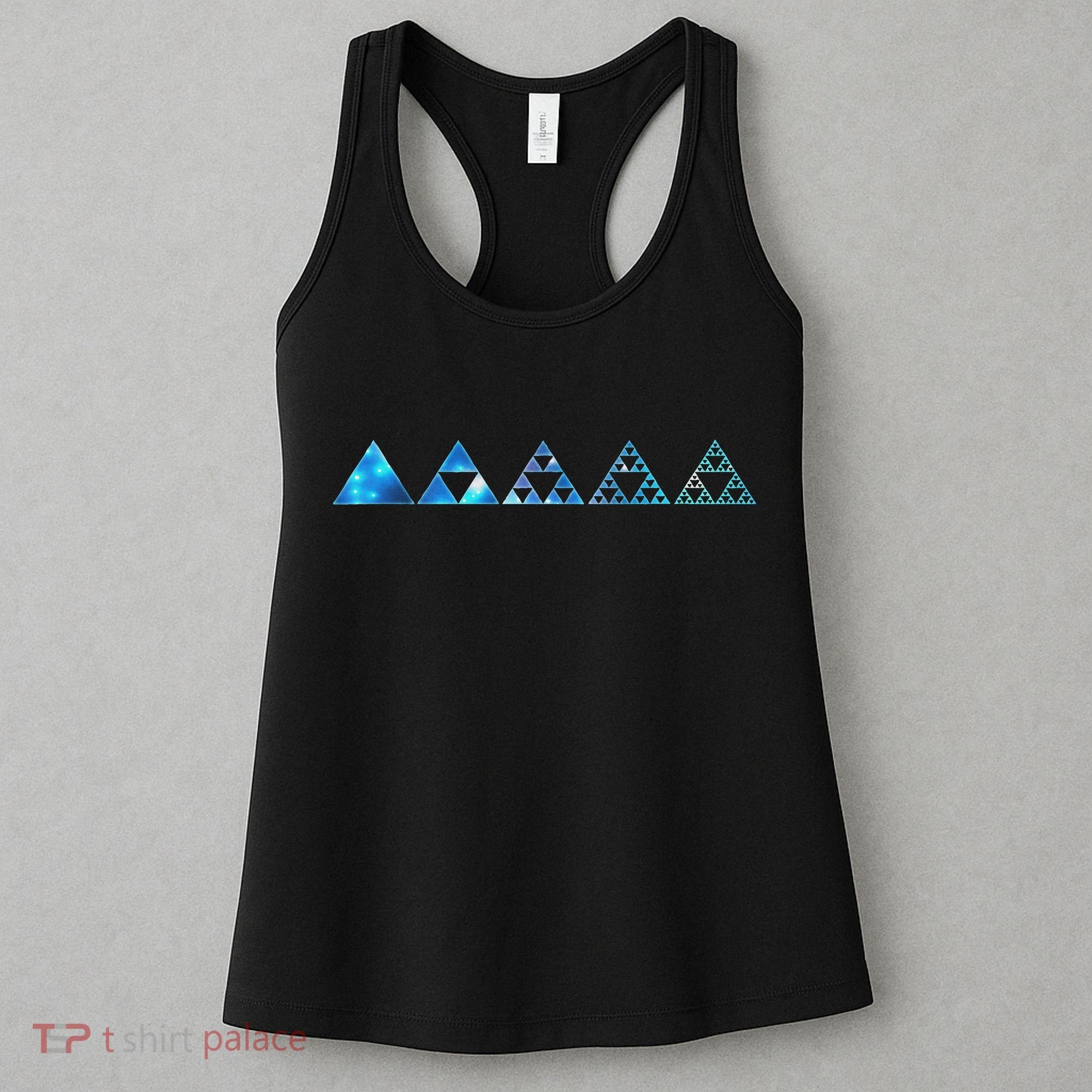 Math Sierpinski Triangles Fractal Geometry Mathematics Women's Tank Top