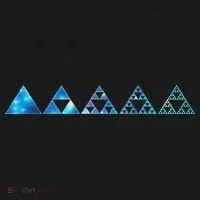 Math Sierpinski Triangles Fractal Geometry Mathematics Baby Bodysuit thumb 2