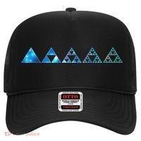 Math Sierpinski Triangles Fractal Geometry Mathematics Hat thumb 0