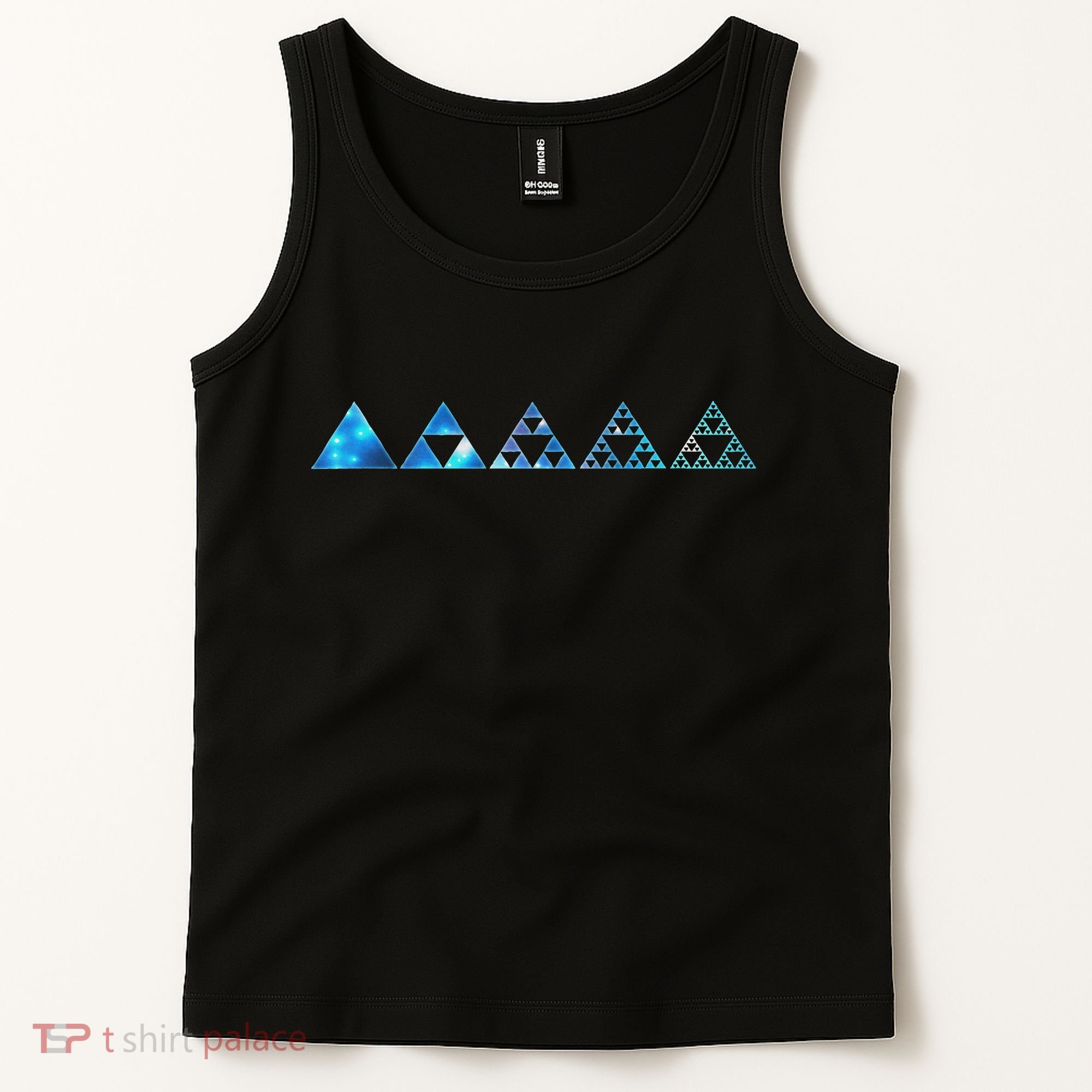 Math Sierpinski Triangles Fractal Geometry Mathematics Tank Top