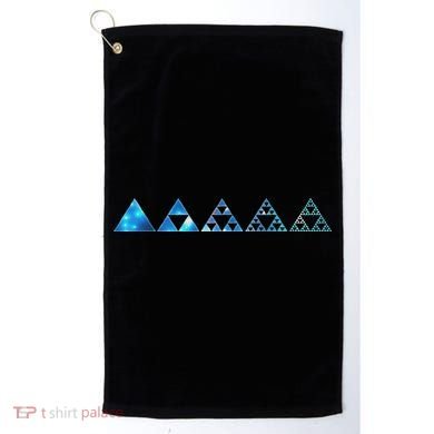 Math Sierpinski Triangles Fractal Geometry Mathematics Golf Towel