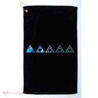 Math Sierpinski Triangles Fractal Geometry Mathematics Golf Towel thumb 0