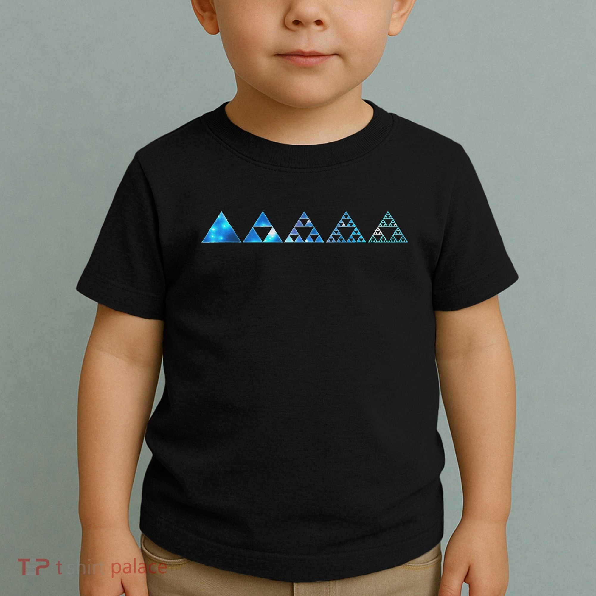Math Sierpinski Triangles Fractal Geometry Mathematics Toddler T-Shirt