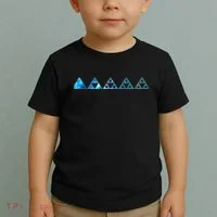Math Sierpinski Triangles Fractal Geometry Mathematics Toddler T-Shirt thumb 2