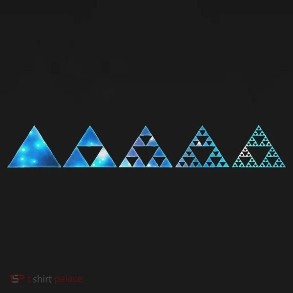 Math Sierpinski Triangles Fractal Geometry Mathematics Toddler T-Shirt