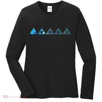 Math Sierpinski Triangles Fractal Geometry Mathematics Women's Long Sleeve Shirt thumb 0