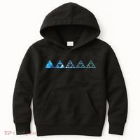 Math Sierpinski Triangles Fractal Geometry Mathematics Kids Hoodie thumb 0