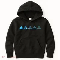 Math Sierpinski Triangles Fractal Geometry Mathematics Kids Hoodie thumb 0