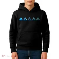 Math Sierpinski Triangles Fractal Geometry Mathematics Kids Hoodie thumb 4