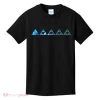 Math Sierpinski Triangles Fractal Geometry Mathematics Kids T-Shirt thumb 0