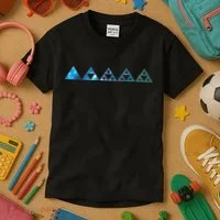Math Sierpinski Triangles Fractal Geometry Mathematics Kids T-Shirt thumb 3