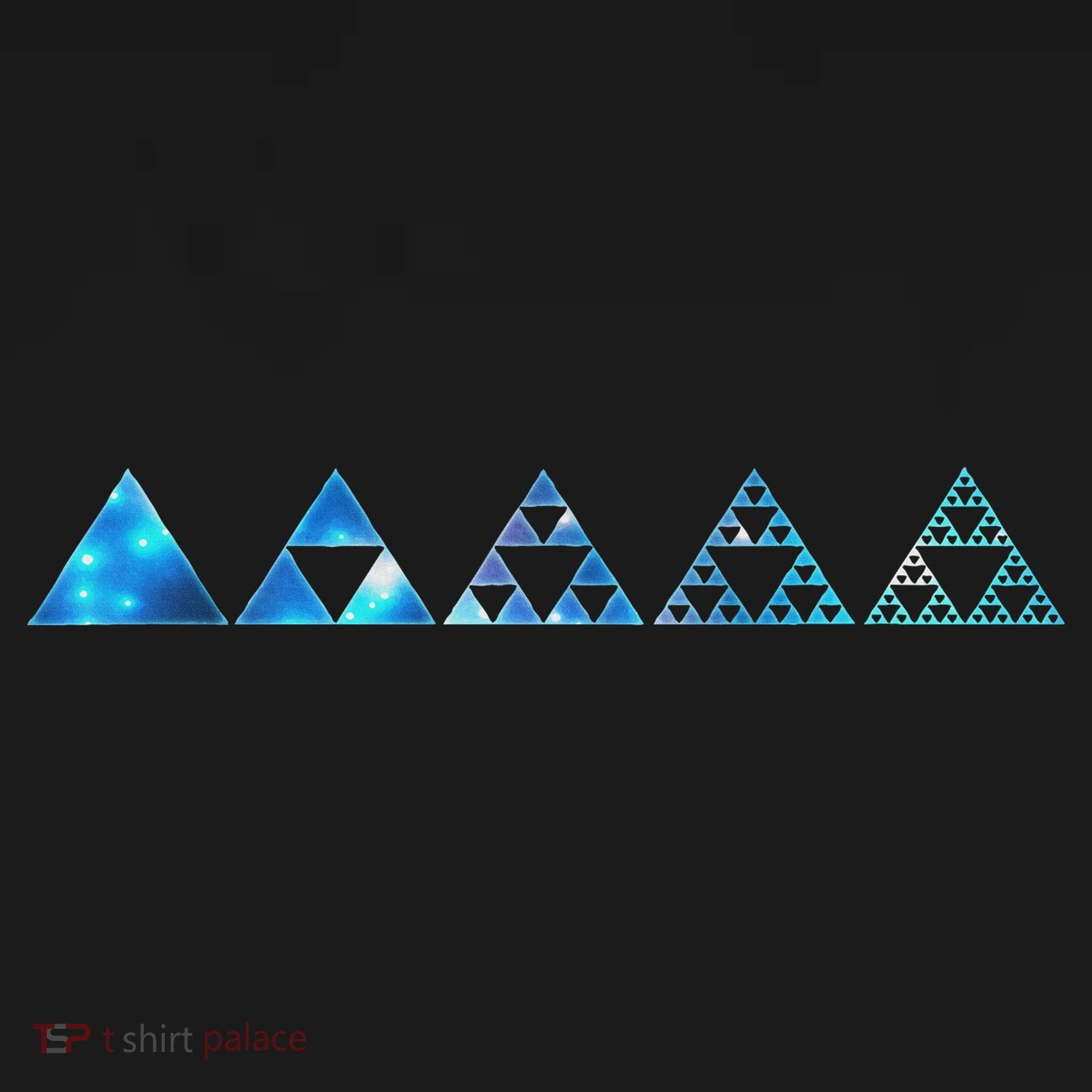 Math Sierpinski Triangles Fractal Geometry Mathematics Kids T-Shirt