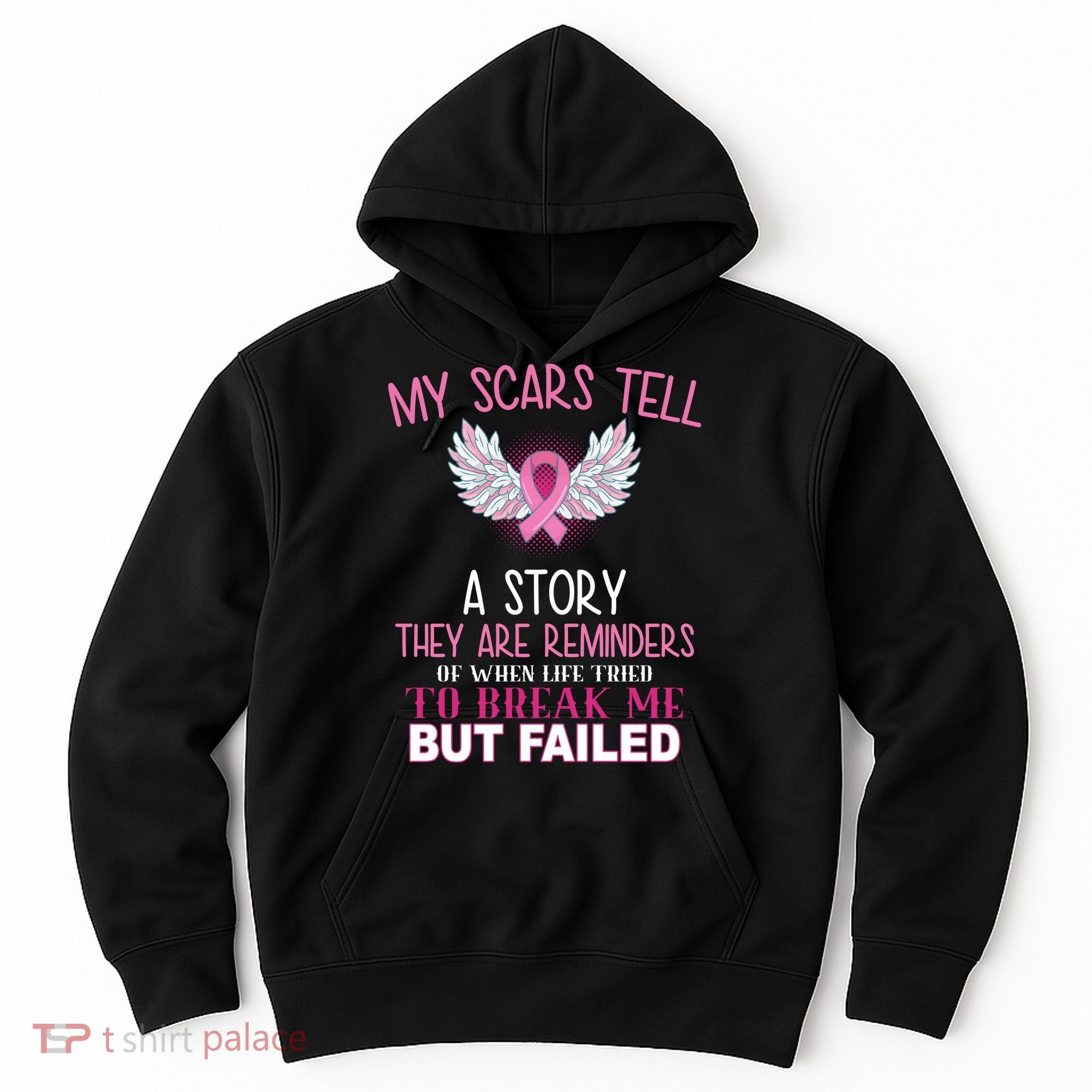 My Scars Tell A Story Breast Cancer Survivor Quote Hoodie