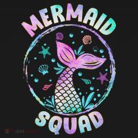 Mermaid Squad Themed Birthday Party Mermaids Family Matching Hoodie thumb 2