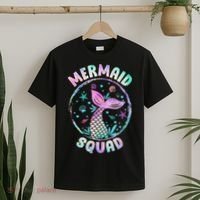 Mermaid Squad Themed Birthday Party Mermaids Family Matching T-Shirt thumb 2