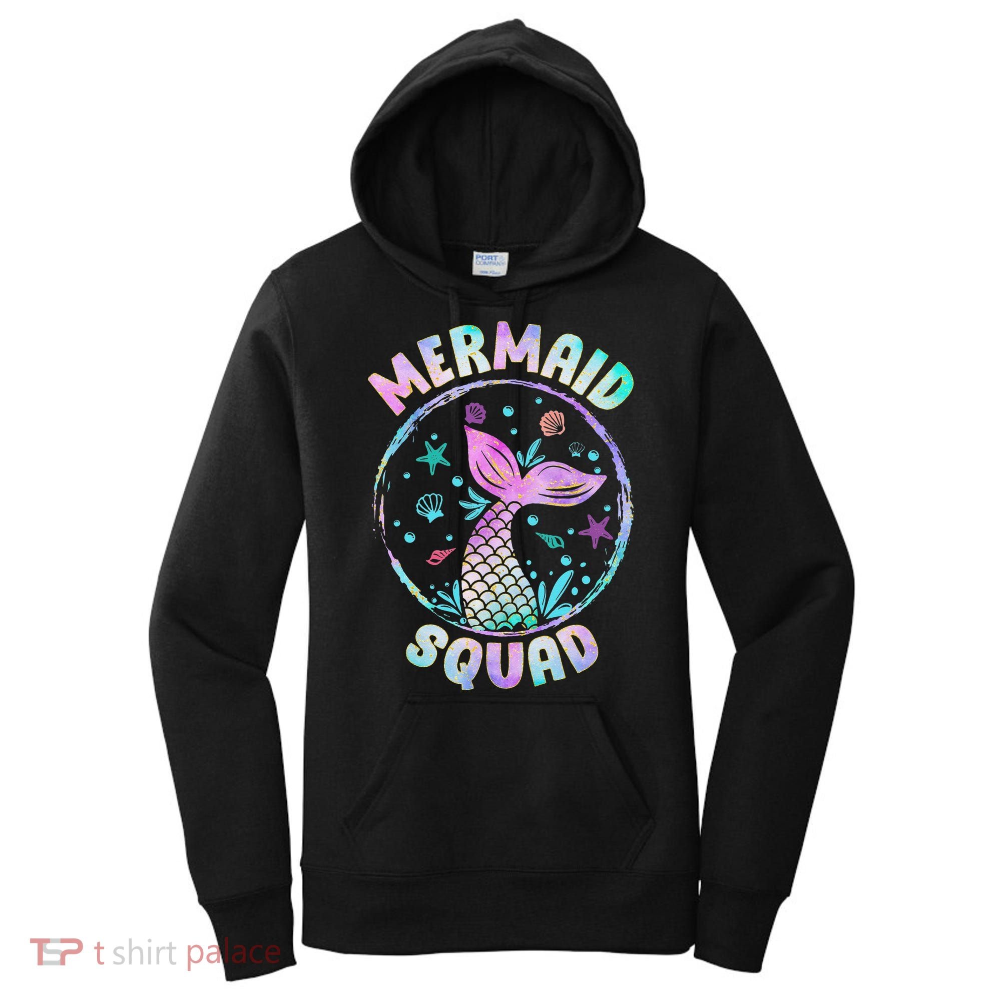 Mermaid Squad Themed Birthday Party Mermaids Family Matching Women's Hoodie