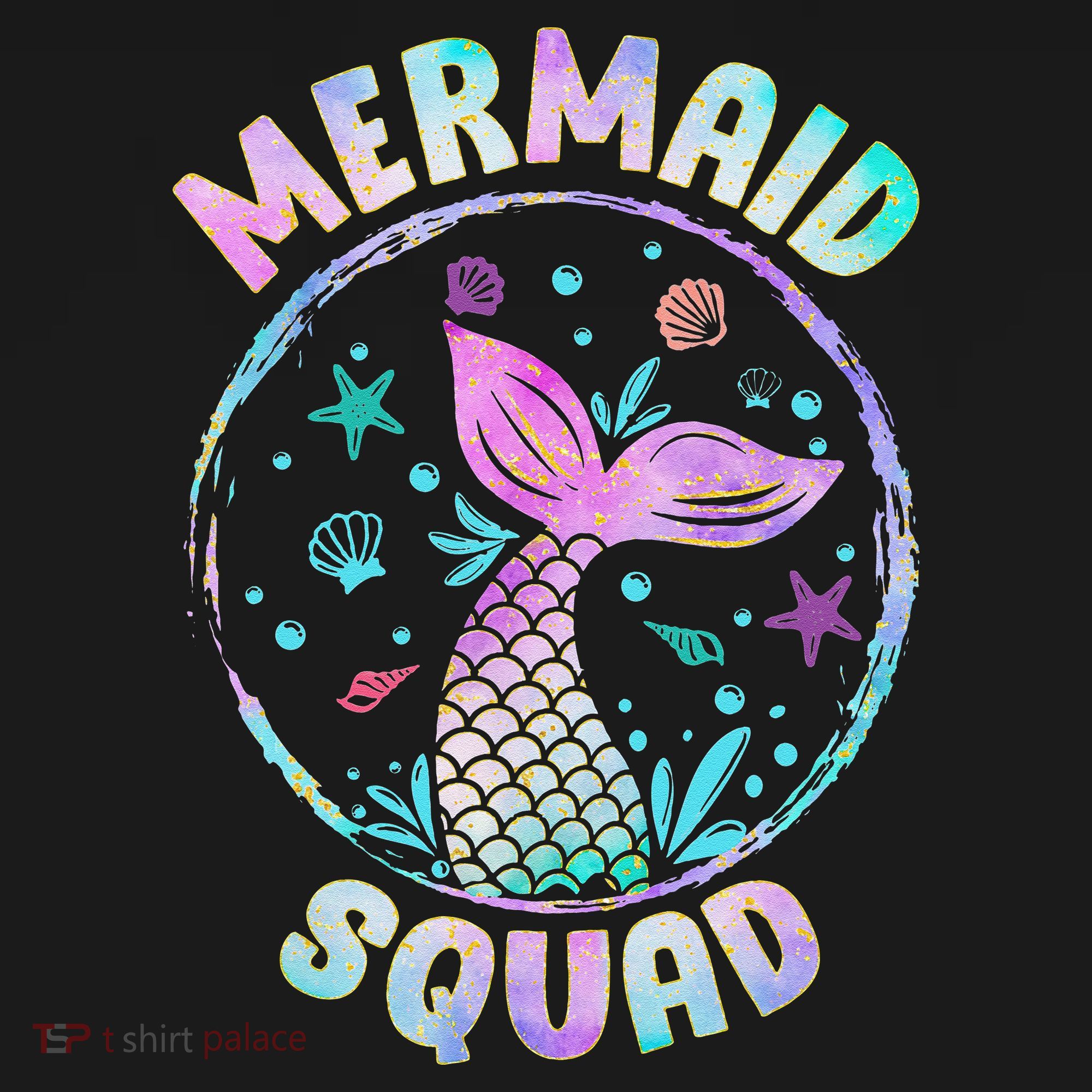 Mermaid Squad Themed Birthday Party Mermaids Family Matching Ornament