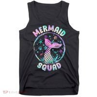 Mermaid Squad Themed Birthday Party Mermaids Family Matching Tank Top thumb 0