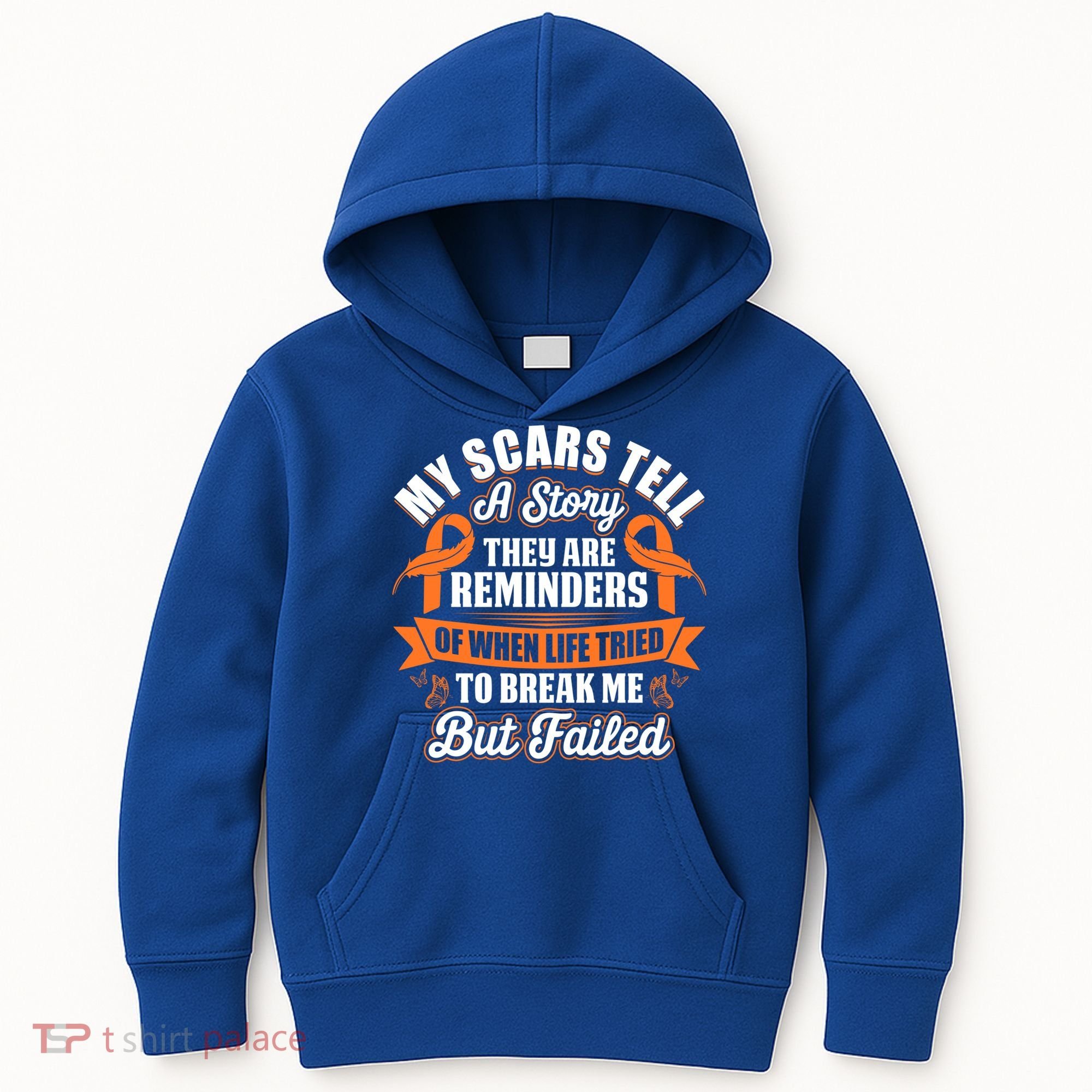 My Scars Tell A Story Kidney Cancer Ribbon Awareness Cool Gift Kids Hoodie