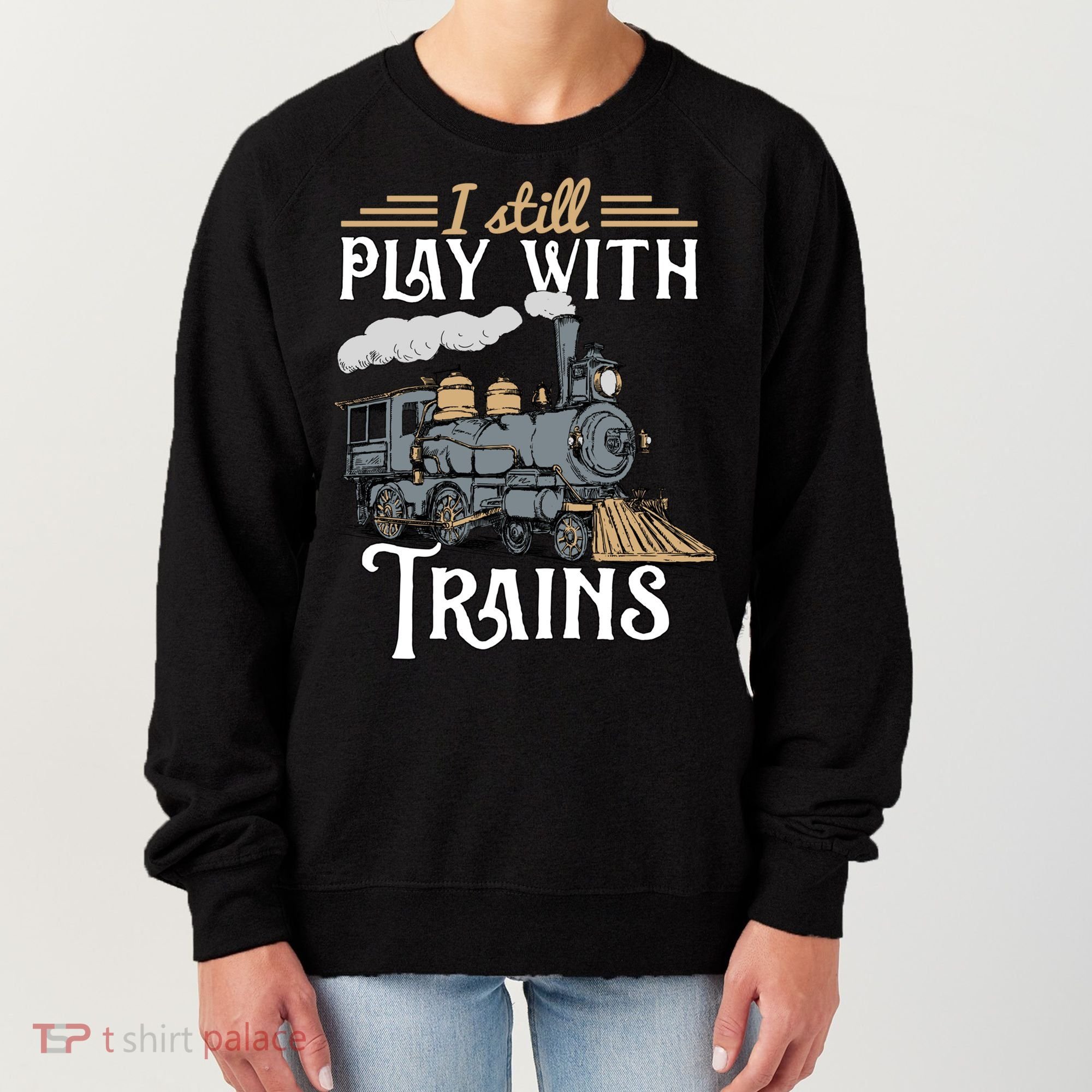 Model Steam Train Cute Gift Locomotive Trainspotting Meaningful Gift Women's Sweatshirt