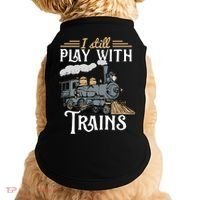 Model Steam Train Cute Gift Locomotive Trainspotting Meaningful Gift Doggie Tank thumb 0