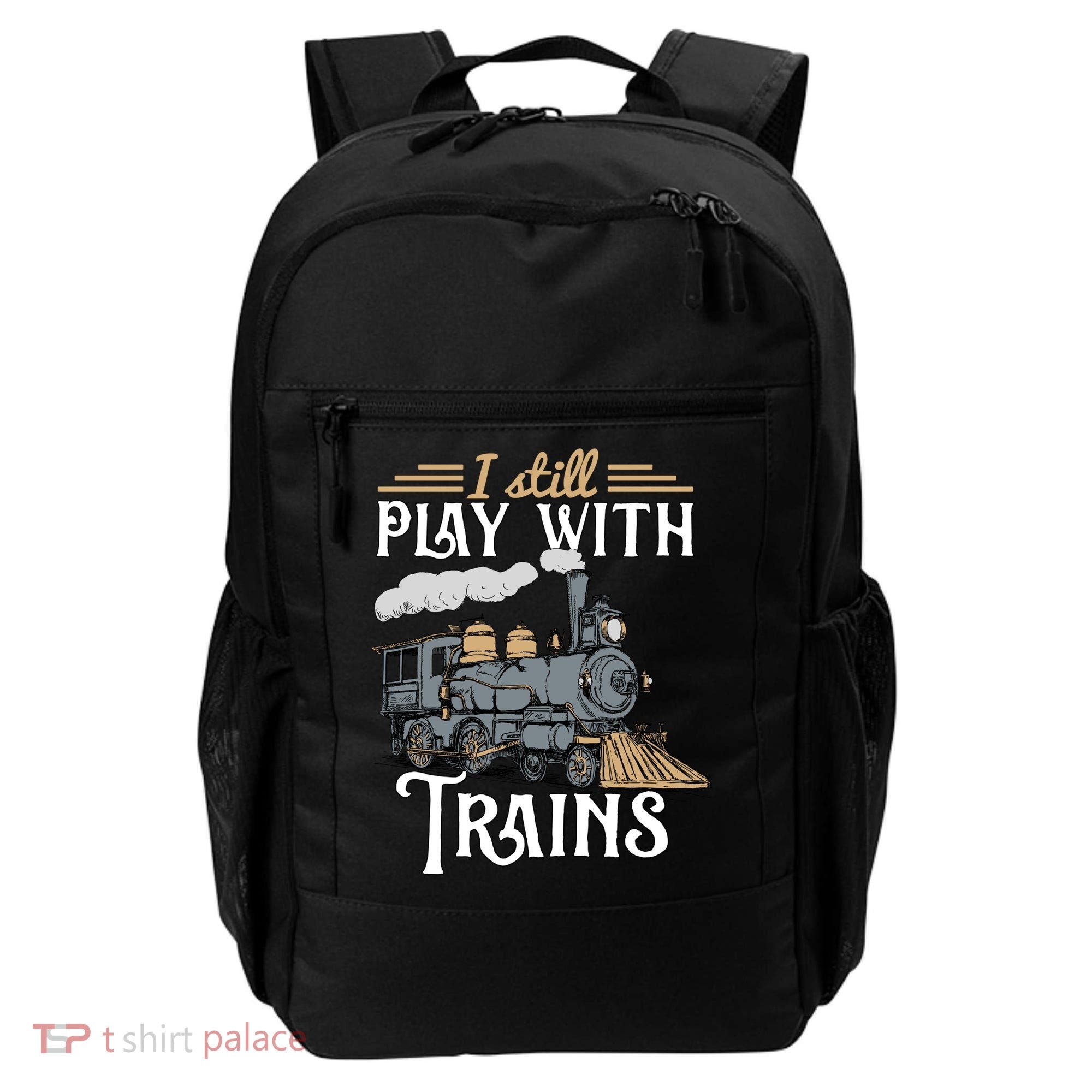 Model Steam Train Cute Gift Locomotive Trainspotting Meaningful Gift Backpack