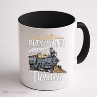 Model Steam Train Cute Gift Locomotive Trainspotting Meaningful Gift Coffee Mug thumb 1