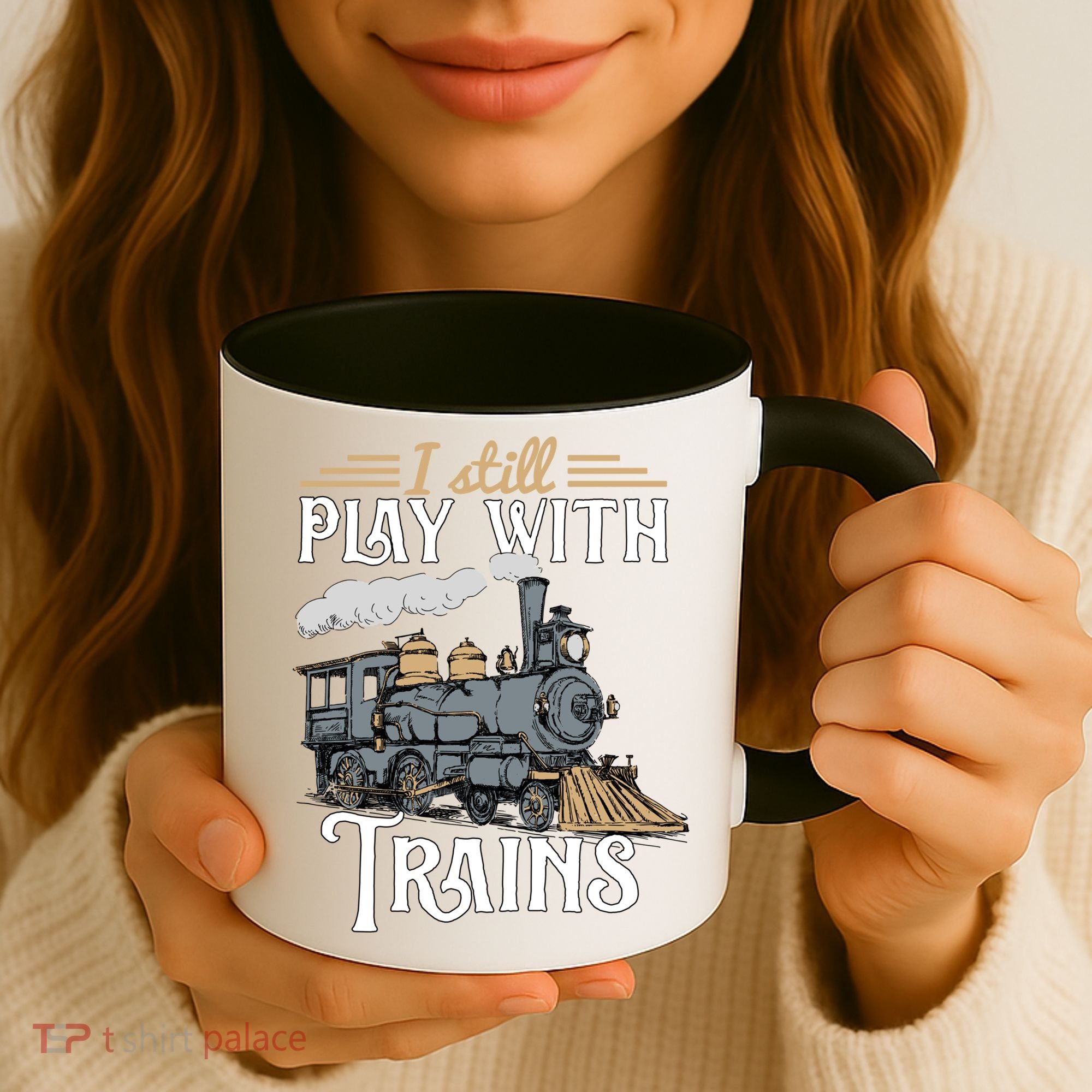Model Steam Train Cute Gift Locomotive Trainspotting Meaningful Gift Coffee Mug