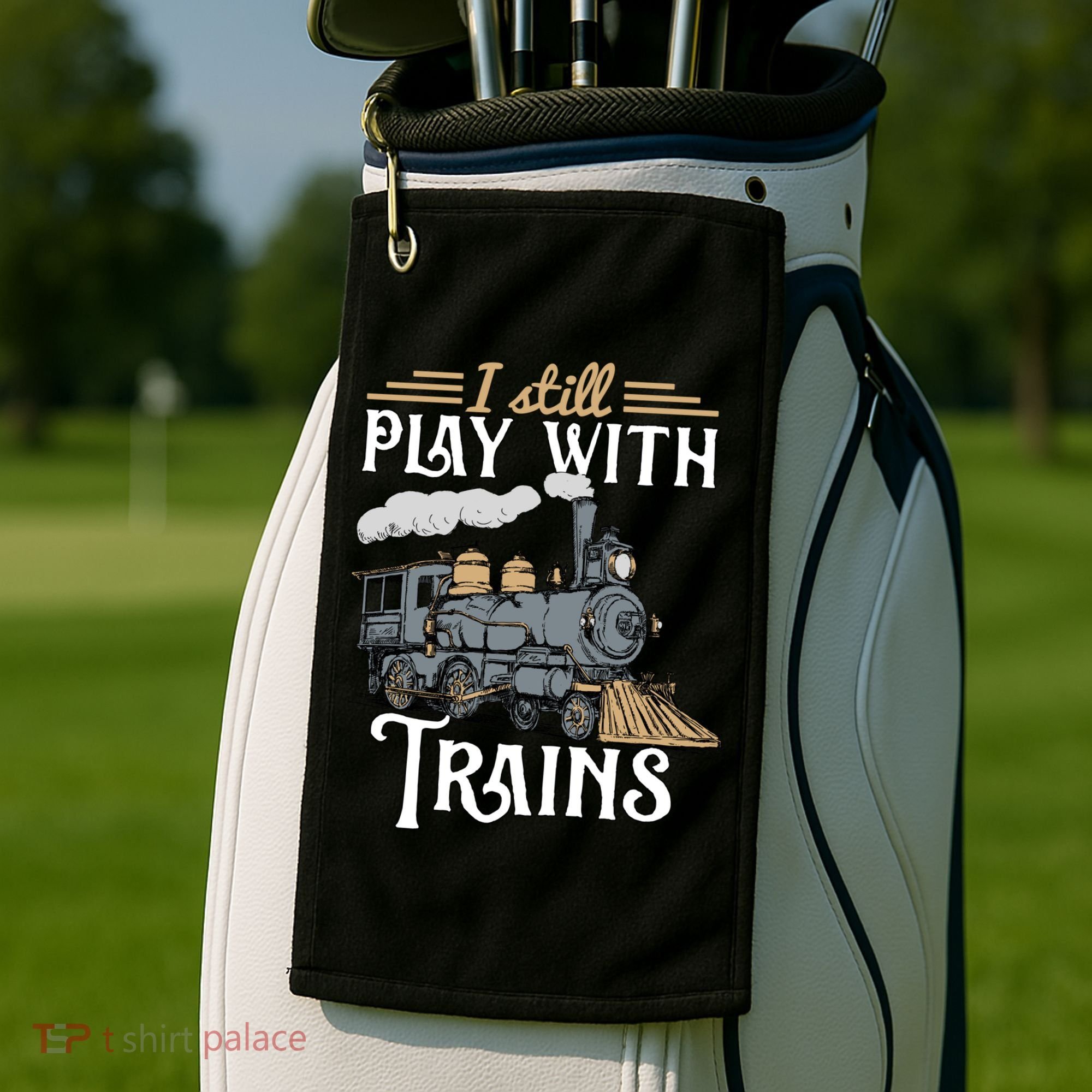 Model Steam Train Cute Gift Locomotive Trainspotting Meaningful Gift Golf Towel