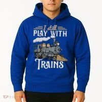 Model Steam Train Cute Gift Locomotive Trainspotting Meaningful Gift Hoodie thumb 2