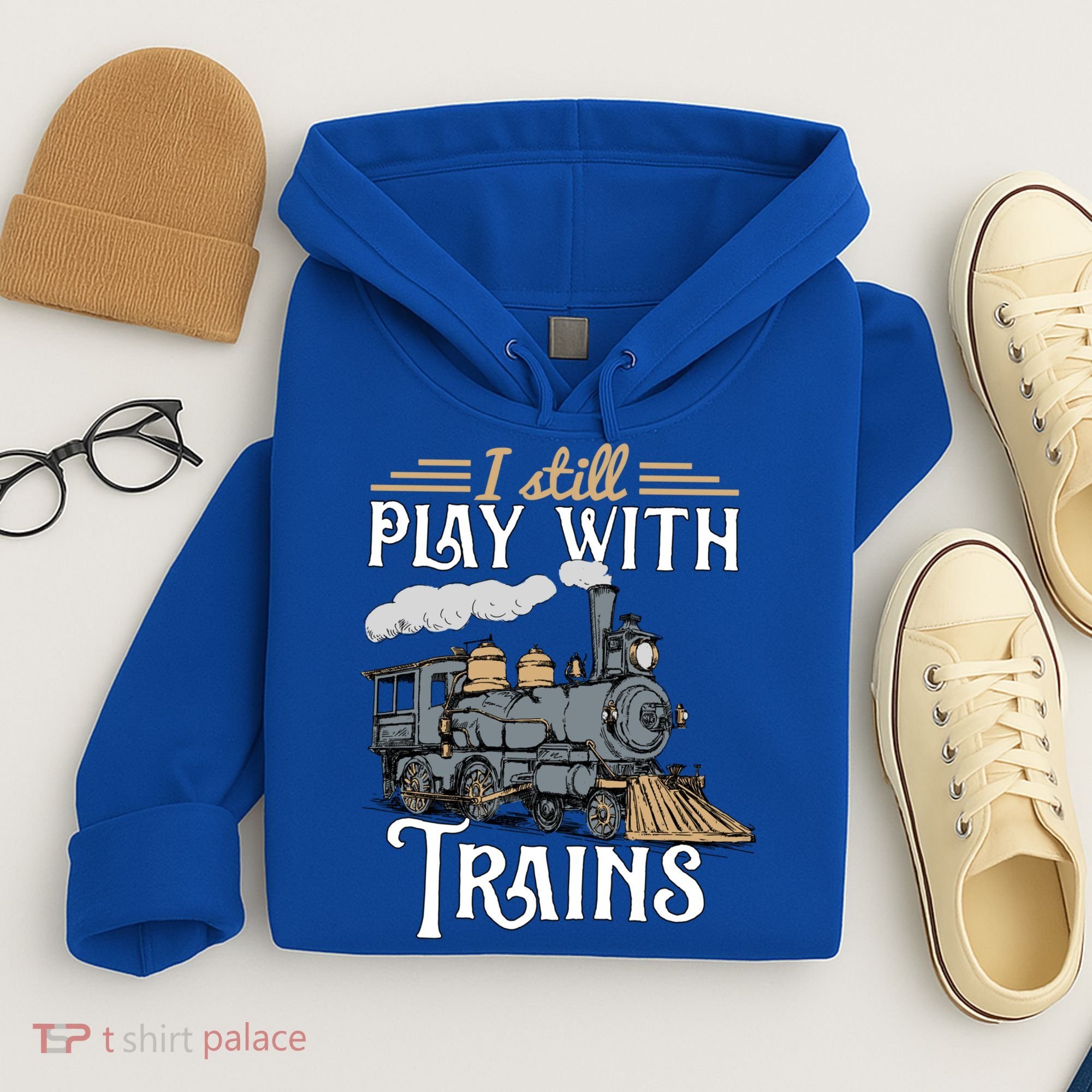 Model Steam Train Cute Gift Locomotive Trainspotting Meaningful Gift Hoodie