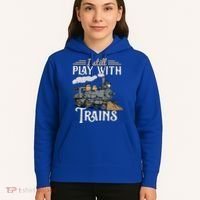 Model Steam Train Cute Gift Locomotive Trainspotting Meaningful Gift Hoodie thumb 5