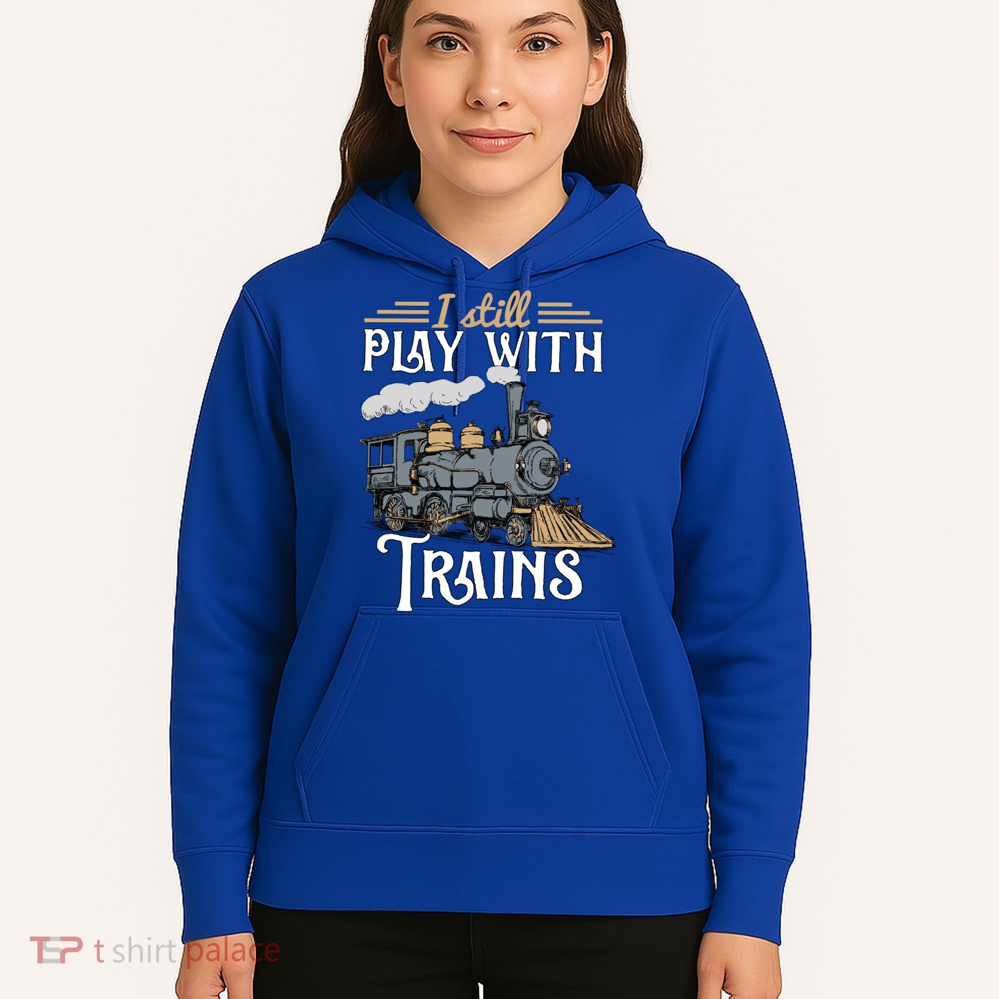 Model Steam Train Cute Gift Locomotive Trainspotting Meaningful Gift Hoodie