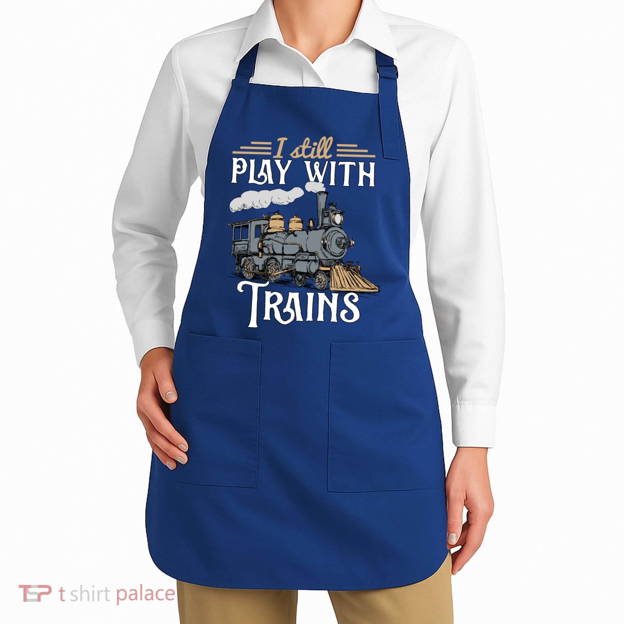Model Steam Train Cute Gift Locomotive Trainspotting Meaningful Gift Apron