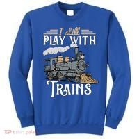 Model Steam Train Cute Gift Locomotive Trainspotting Meaningful Gift Sweatshirt thumb 0