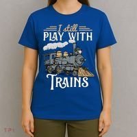Model Steam Train Cute Gift Locomotive Trainspotting Meaningful Gift T-Shirt thumb 4