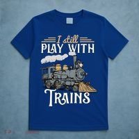 Model Steam Train Cute Gift Locomotive Trainspotting Meaningful Gift T-Shirt thumb 5