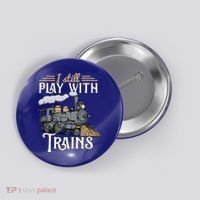 Model Steam Train Cute Gift Locomotive Trainspotting Meaningful Gift Button thumb 0