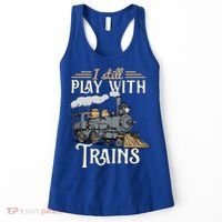 Model Steam Train Cute Gift Locomotive Trainspotting Meaningful Gift Women's Tank Top thumb 0