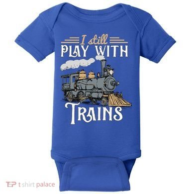 Model Steam Train Cute Gift Locomotive Trainspotting Meaningful Gift Baby Bodysuit