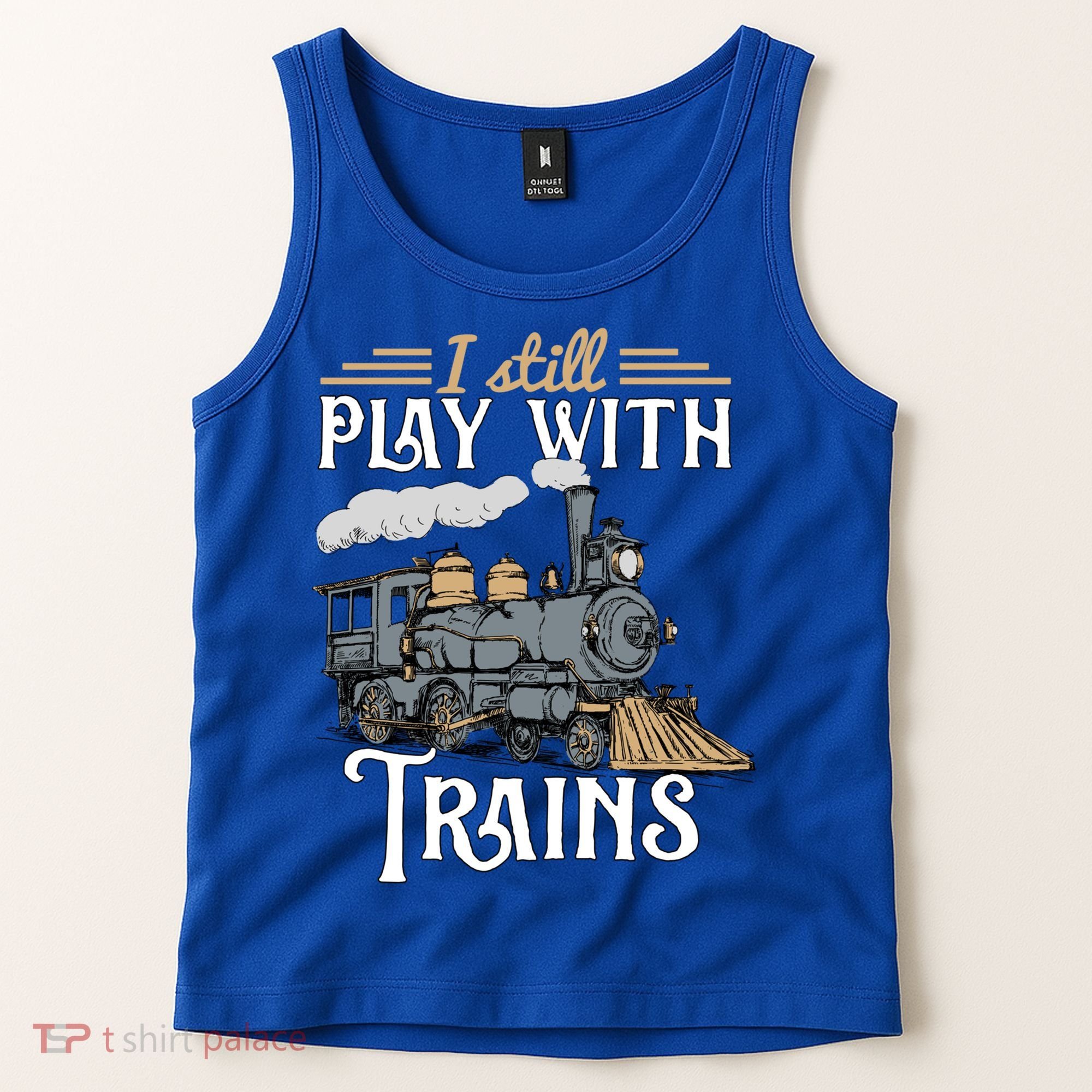 Model Steam Train Cute Gift Locomotive Trainspotting Meaningful Gift Tank Top