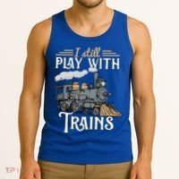 Model Steam Train Cute Gift Locomotive Trainspotting Meaningful Gift Tank Top thumb 3