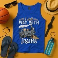 Model Steam Train Cute Gift Locomotive Trainspotting Meaningful Gift Tank Top thumb 4