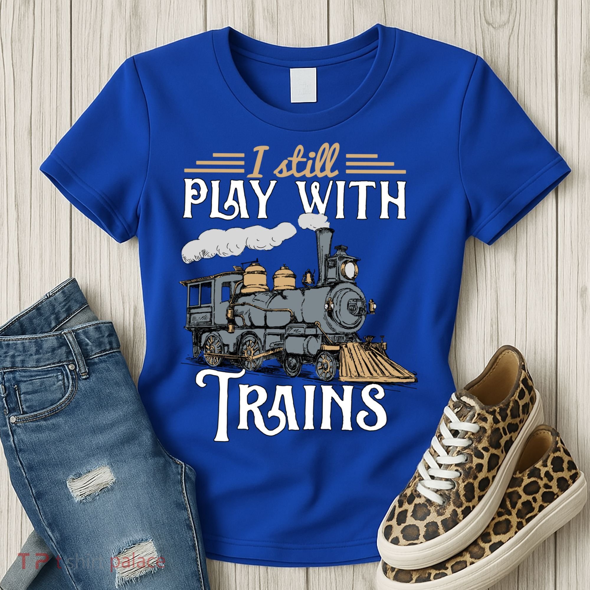 Model Steam Train Cute Gift Locomotive Trainspotting Meaningful Gift Women's T-Shirt