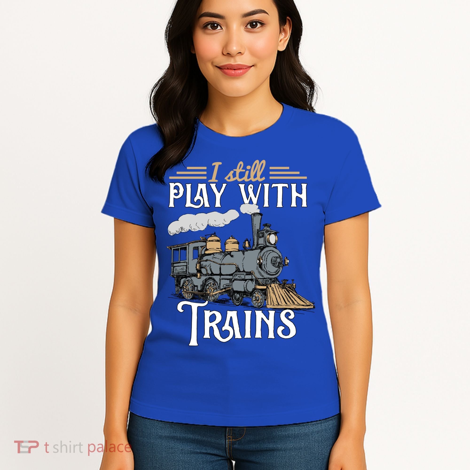 Model Steam Train Cute Gift Locomotive Trainspotting Meaningful Gift Women's T-Shirt