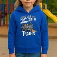 Model Steam Train Cute Gift Locomotive Trainspotting Meaningful Gift Kids Hoodie thumb 3